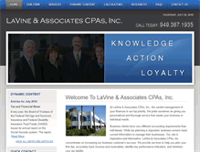 Tablet Screenshot of lavine-cpas.com